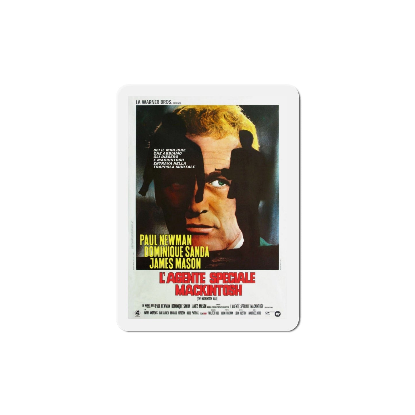 The Mackintosh Man 1973 3 Movie Poster Die-Cut Magnet-5" x 5"-The Sticker Space