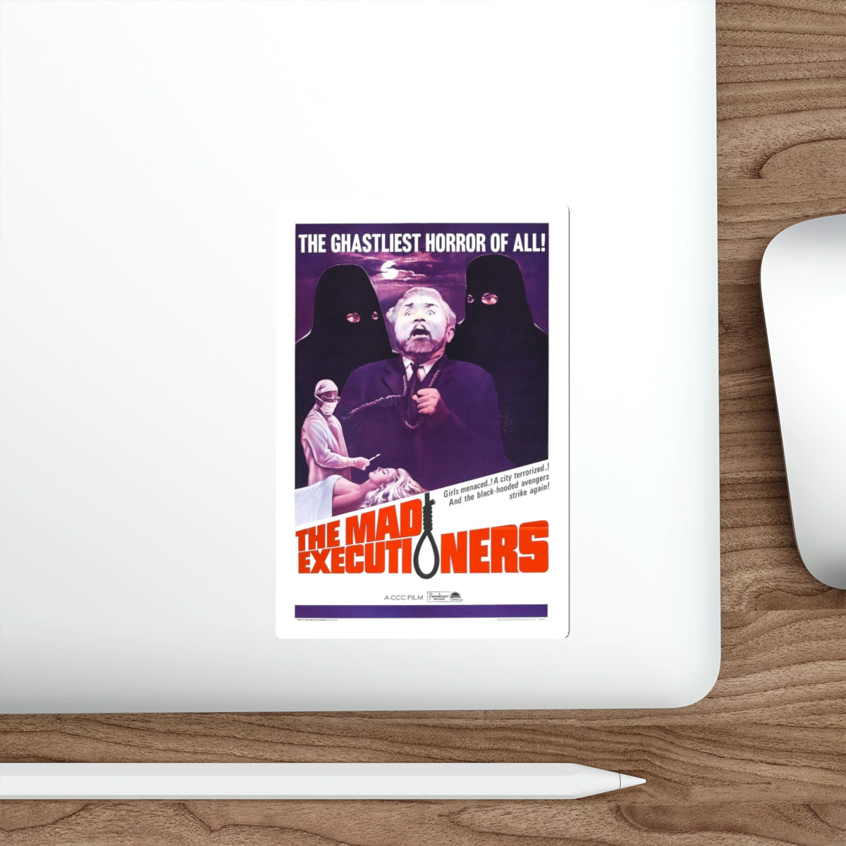THE MAD EXECUTIONERS 1963 Movie Poster STICKER Vinyl Die-Cut Decal-The Sticker Space