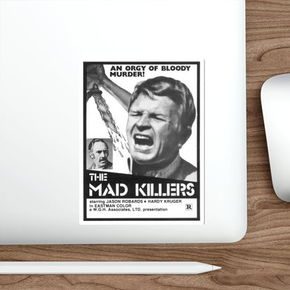 THE MAD KILLERS 1969 Movie Poster STICKER Vinyl Die-Cut Decal-The Sticker Space