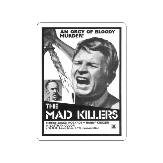 THE MAD KILLERS 1969 Movie Poster STICKER Vinyl Die-Cut Decal-White-The Sticker Space