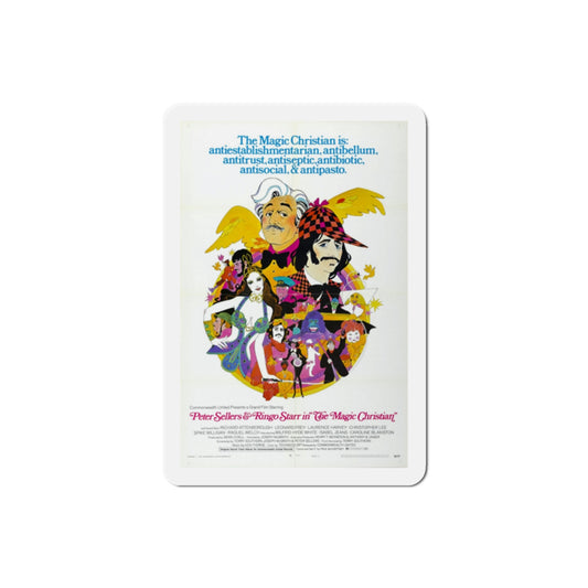 The Magic Christian 1970 Movie Poster Die-Cut Magnet-2" x 2"-The Sticker Space