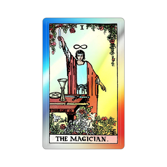 The Magician (Tarot Card) Holographic STICKER Die-Cut Vinyl Decal-6 Inch-The Sticker Space