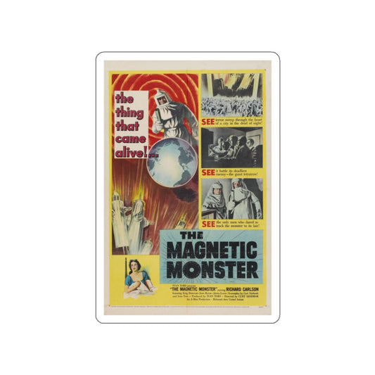 THE MAGNETIC MONSTER 1953 Movie Poster STICKER Vinyl Die-Cut Decal-White-The Sticker Space