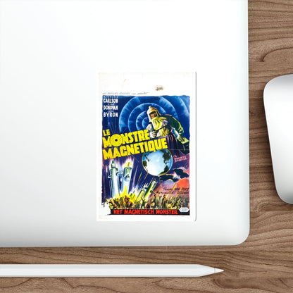 THE MAGNETIC MONSTER (BELGIAN) 1953 Movie Poster STICKER Vinyl Die-Cut Decal-The Sticker Space