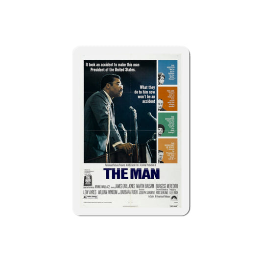 The Man 1972 Movie Poster Die-Cut Magnet-2" x 2"-The Sticker Space