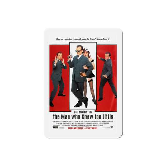 The Man Who Knew Too Little 1997 Movie Poster Die-Cut Magnet-2" x 2"-The Sticker Space