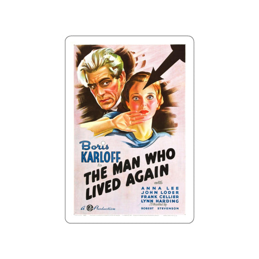 THE MAN WHO LIVED AGAIN 1936 Movie Poster STICKER Vinyl Die-Cut Decal-White-The Sticker Space