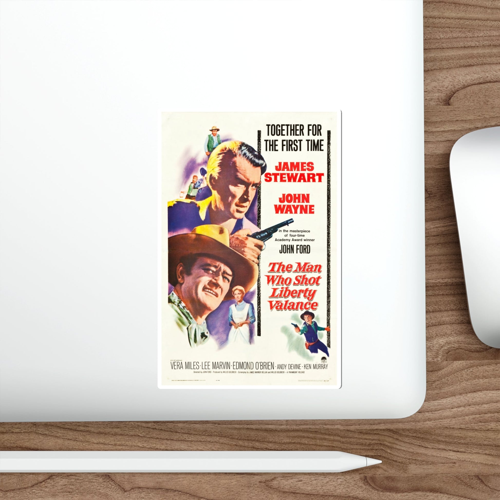 The Man Who Shot Liberty Valance 1962 Movie Poster STICKER Vinyl Die-Cut Decal-The Sticker Space