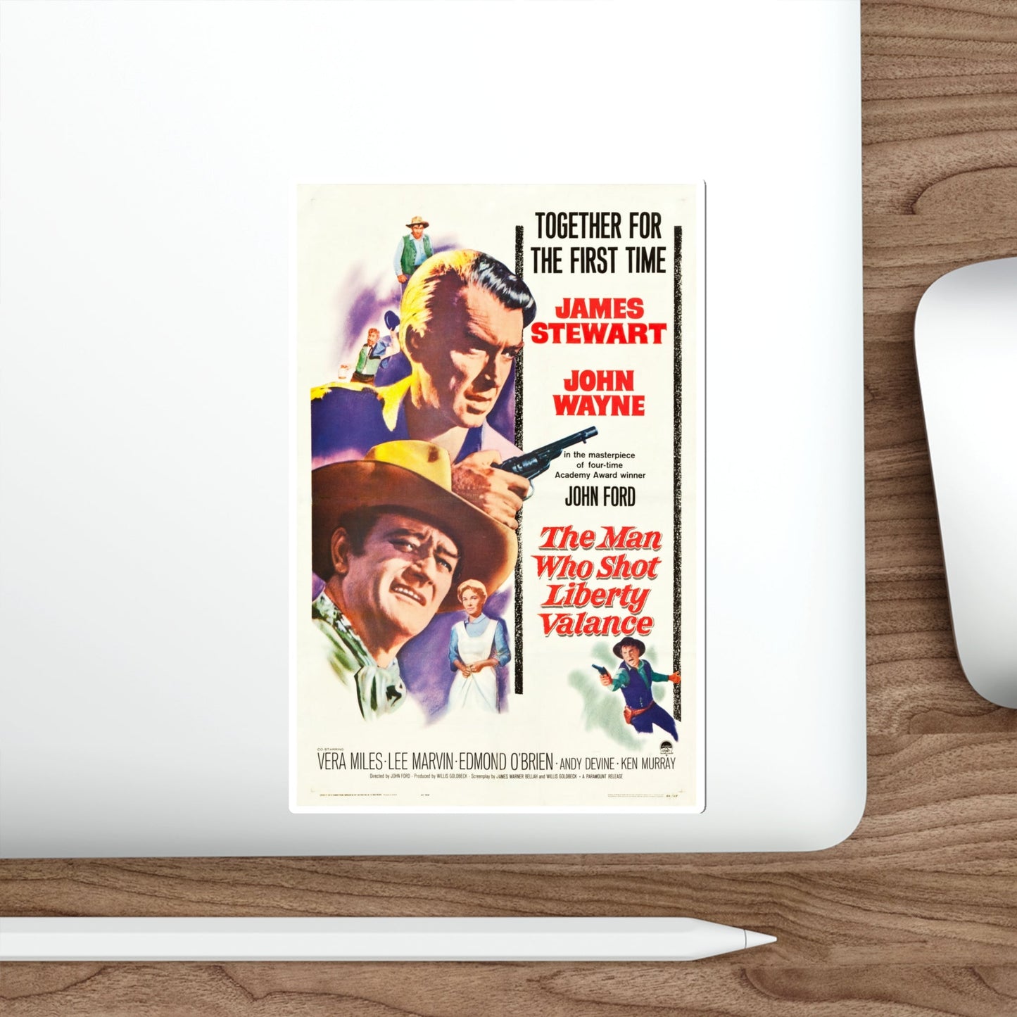 The Man Who Shot Liberty Valance 1962 Movie Poster STICKER Vinyl Die-Cut Decal-The Sticker Space