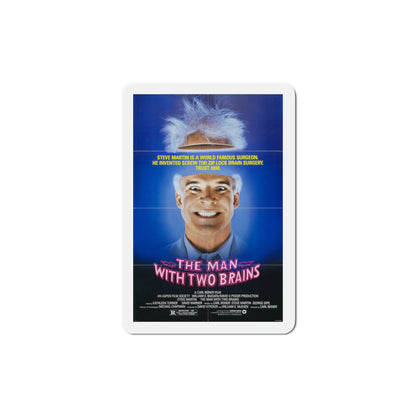 The Man with Two Brains 1983 Movie Poster Die-Cut Magnet-4" x 4"-The Sticker Space