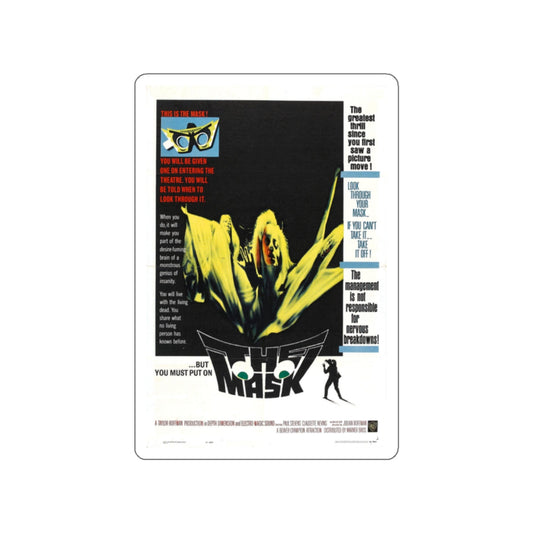 THE MASK 1961 Movie Poster STICKER Vinyl Die-Cut Decal-White-The Sticker Space