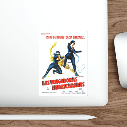 THE MASKED AVENGERS 1981 Movie Poster STICKER Vinyl Die-Cut Decal-The Sticker Space