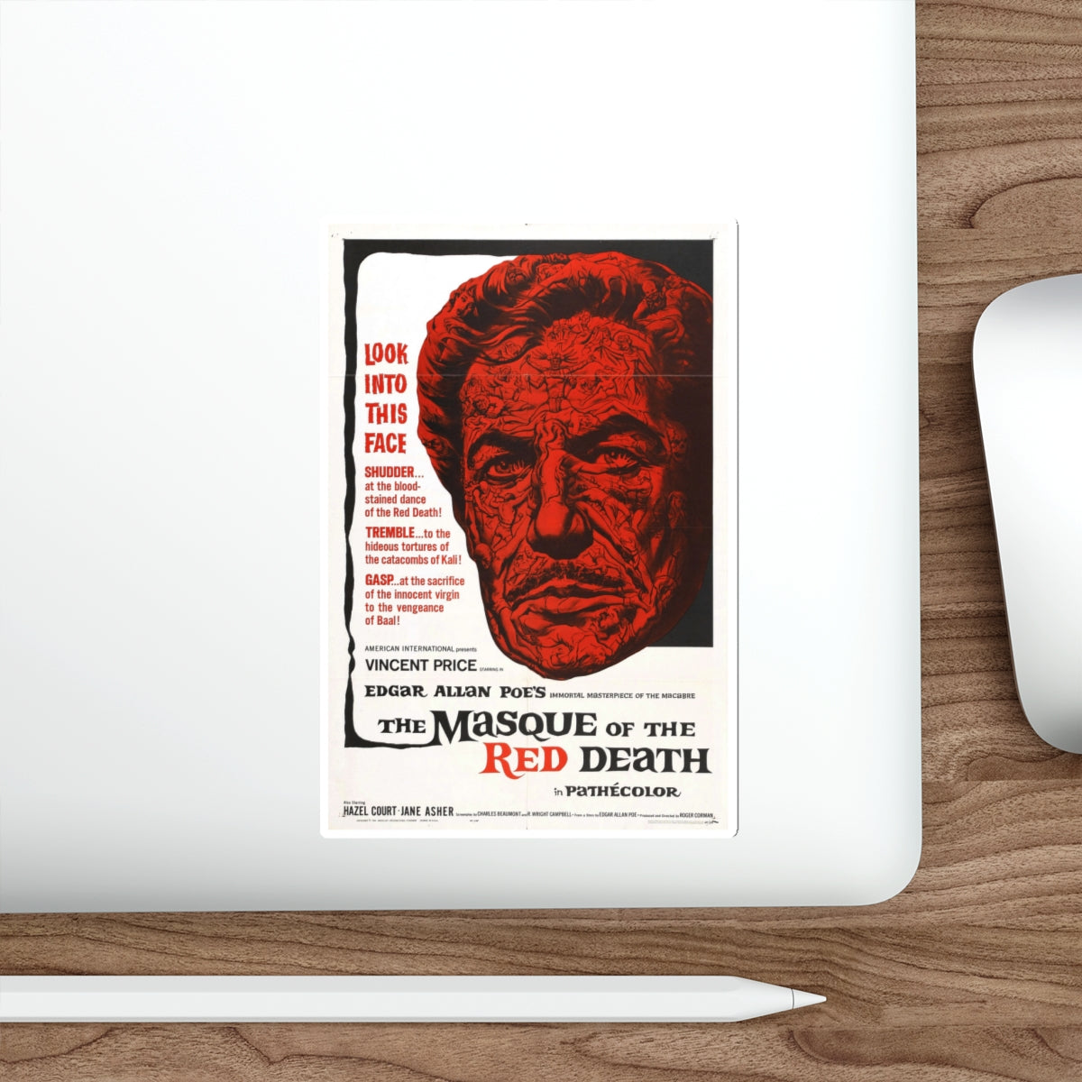 THE MASQUE OF THE RED DEATH 1964 Movie Poster STICKER Vinyl Die-Cut Decal-The Sticker Space