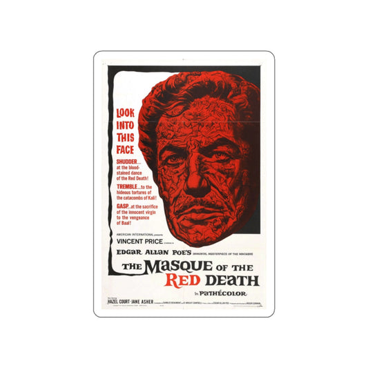 THE MASQUE OF THE RED DEATH 1964 Movie Poster STICKER Vinyl Die-Cut Decal-White-The Sticker Space