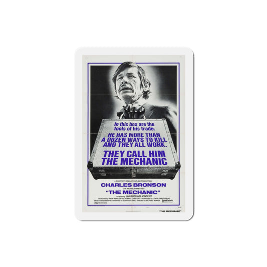 The Mechanic 1972 Movie Poster Die-Cut Magnet-2" x 2"-The Sticker Space