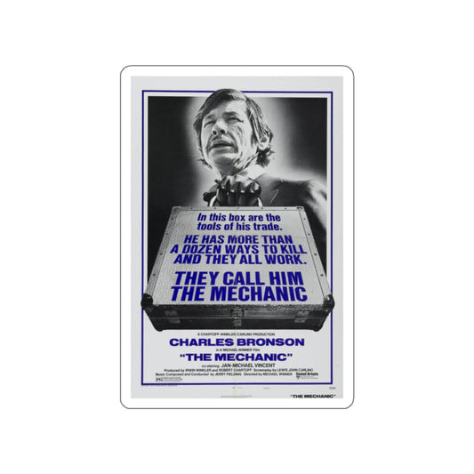 THE MECHANIC 1972 Movie Poster STICKER Vinyl Die-Cut Decal-White-The Sticker Space