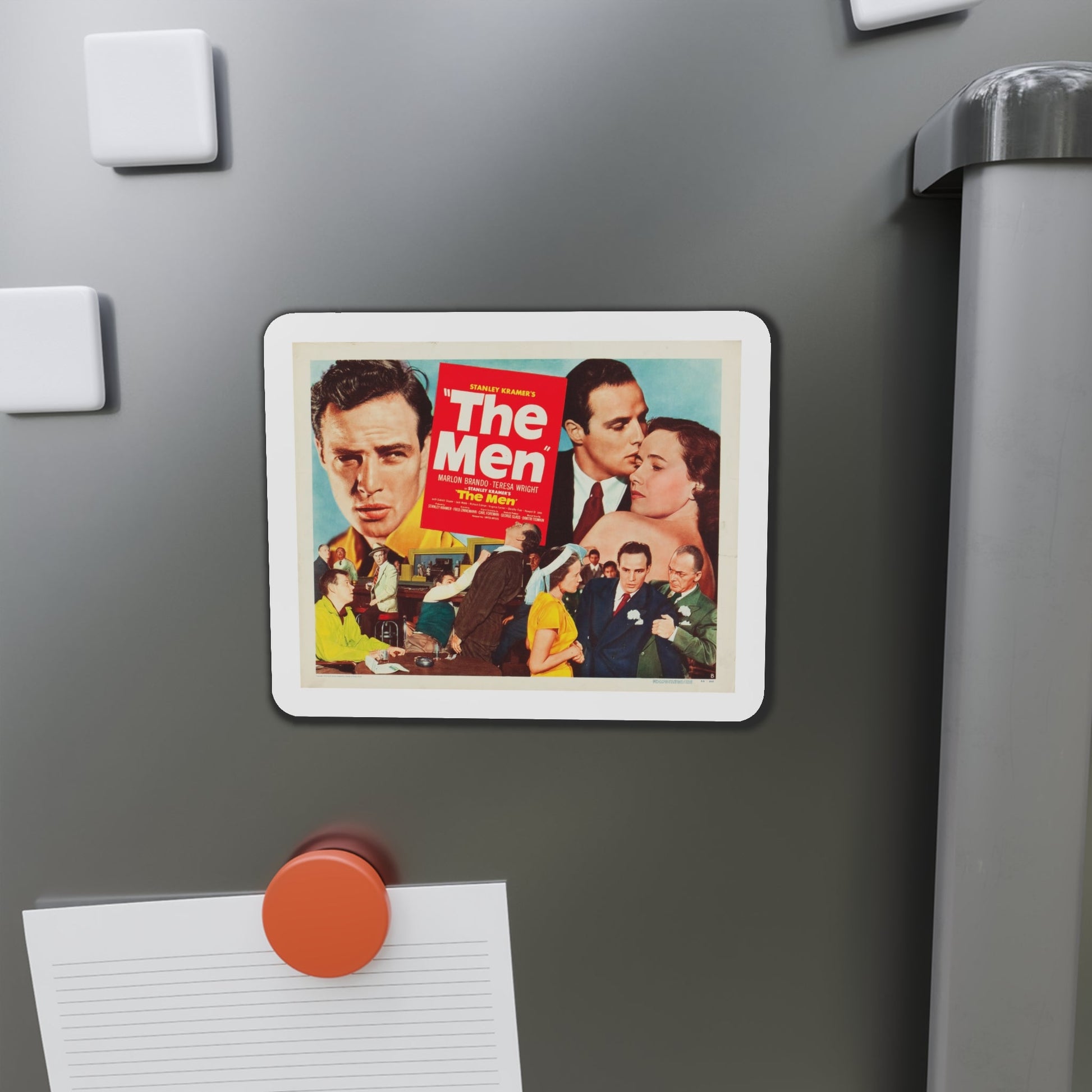 The Men 1950 v2 Movie Poster Die-Cut Magnet-The Sticker Space