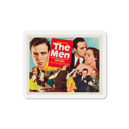 The Men 1950 v2 Movie Poster Die-Cut Magnet-2 Inch-The Sticker Space