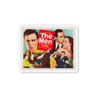 The Men 1950 v2 Movie Poster Die-Cut Magnet-3 Inch-The Sticker Space
