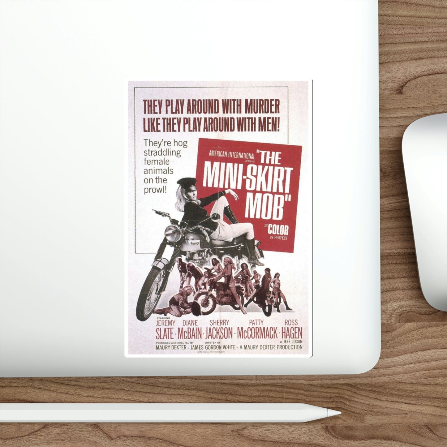 The Mini Skirt Mob 1968 Movie Poster STICKER Vinyl Die-Cut Decal-The Sticker Space