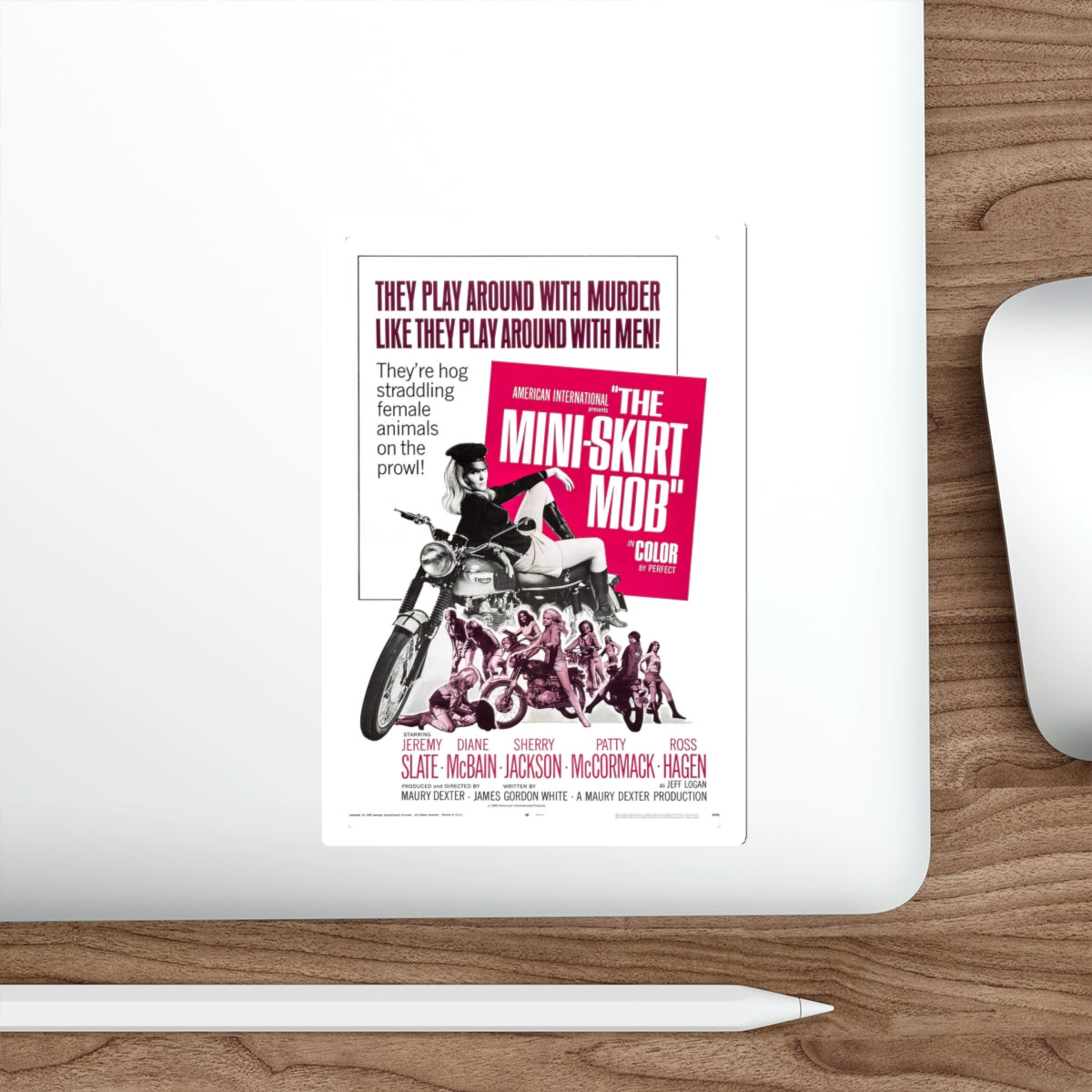 THE MINISKIRT MOB 1968 Movie Poster STICKER Vinyl Die-Cut Decal-The Sticker Space