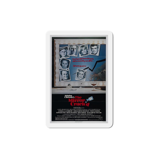 The Mirror Crack'd 1980 Movie Poster Die-Cut Magnet-3" x 3"-The Sticker Space