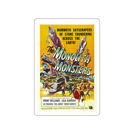 THE MONOLITH MONSTERS 1957 Movie Poster STICKER Vinyl Die-Cut Decal-White-The Sticker Space