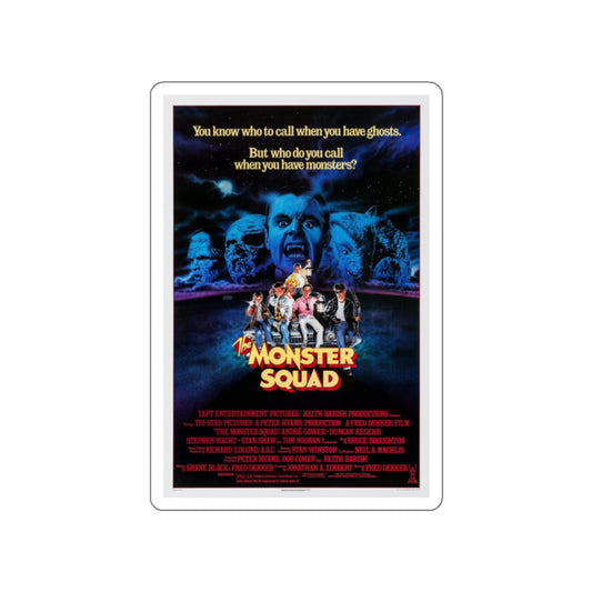 THE MONSTER SQUAD 1987 Movie Poster STICKER Vinyl Die-Cut Decal-White-The Sticker Space