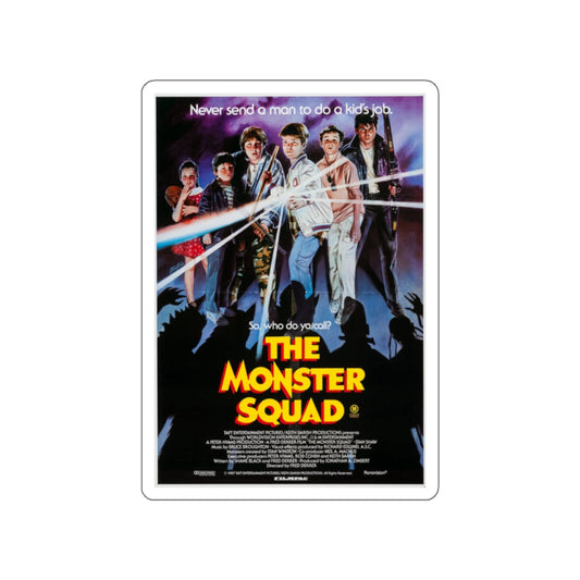 THE MONSTER SQUAD (AUSTRALIAN) 1987 Movie Poster STICKER Vinyl Die-Cut Decal-White-The Sticker Space