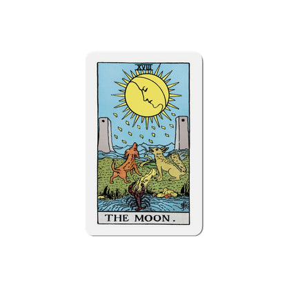 The Moon (Tarot Card) Die-Cut Magnet-4 Inch-The Sticker Space