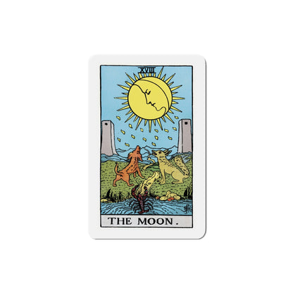 The Moon (Tarot Card) Die-Cut Magnet-5 Inch-The Sticker Space