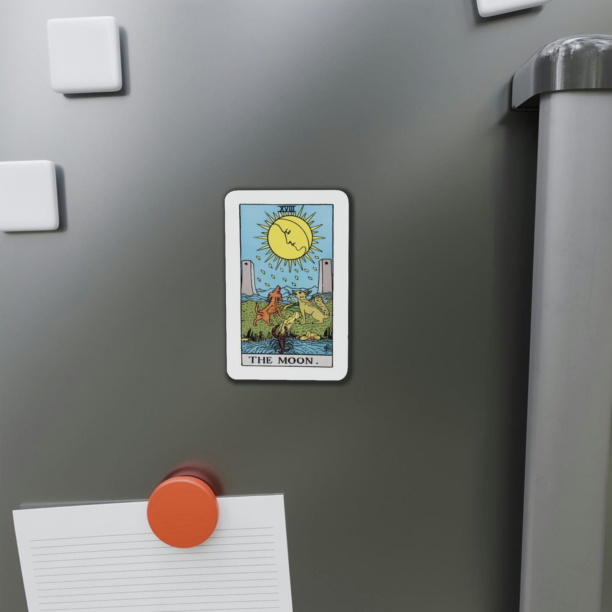 The Moon (Tarot Card) Die-Cut Magnet-The Sticker Space