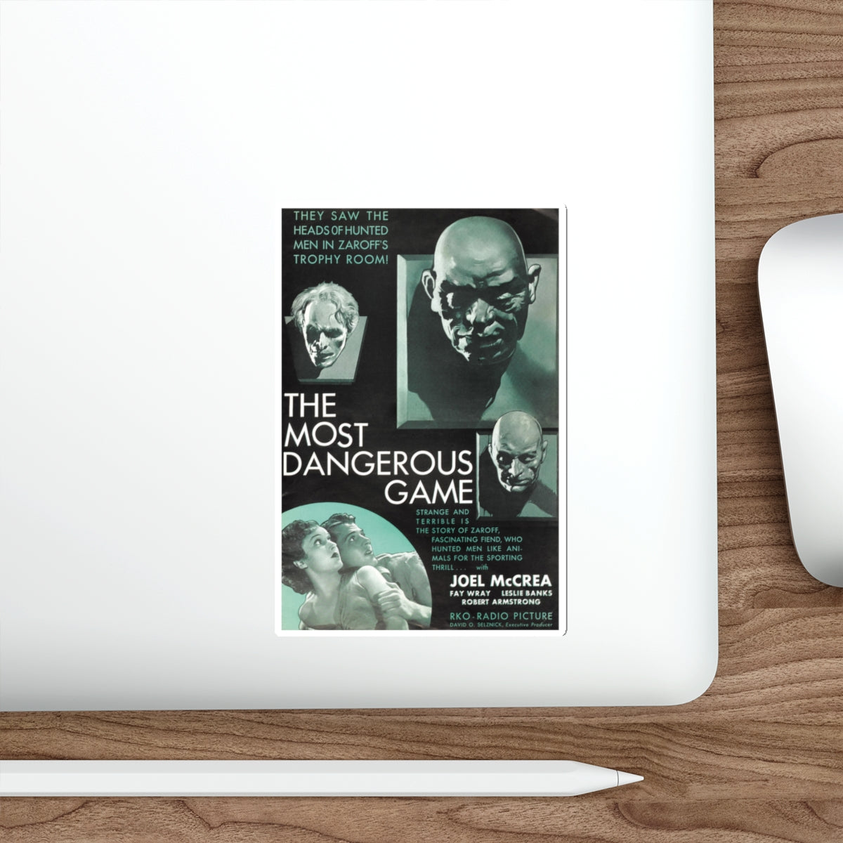 THE MOST DANGEROUS GAME 1932 Movie Poster STICKER Vinyl Die-Cut Decal-The Sticker Space