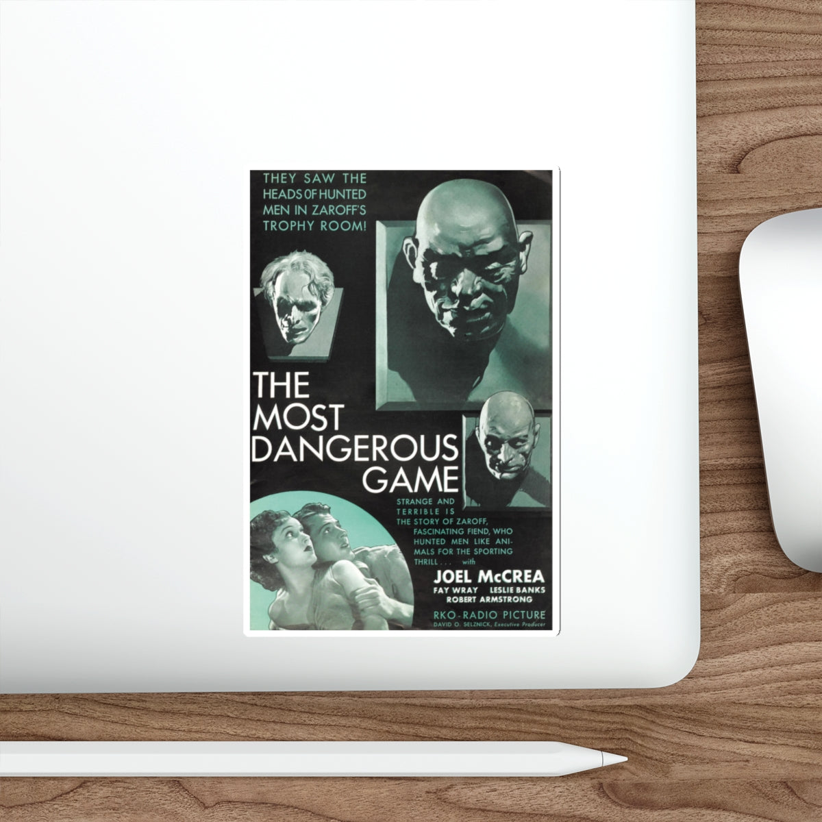 THE MOST DANGEROUS GAME 1932 Movie Poster STICKER Vinyl Die-Cut Decal-The Sticker Space