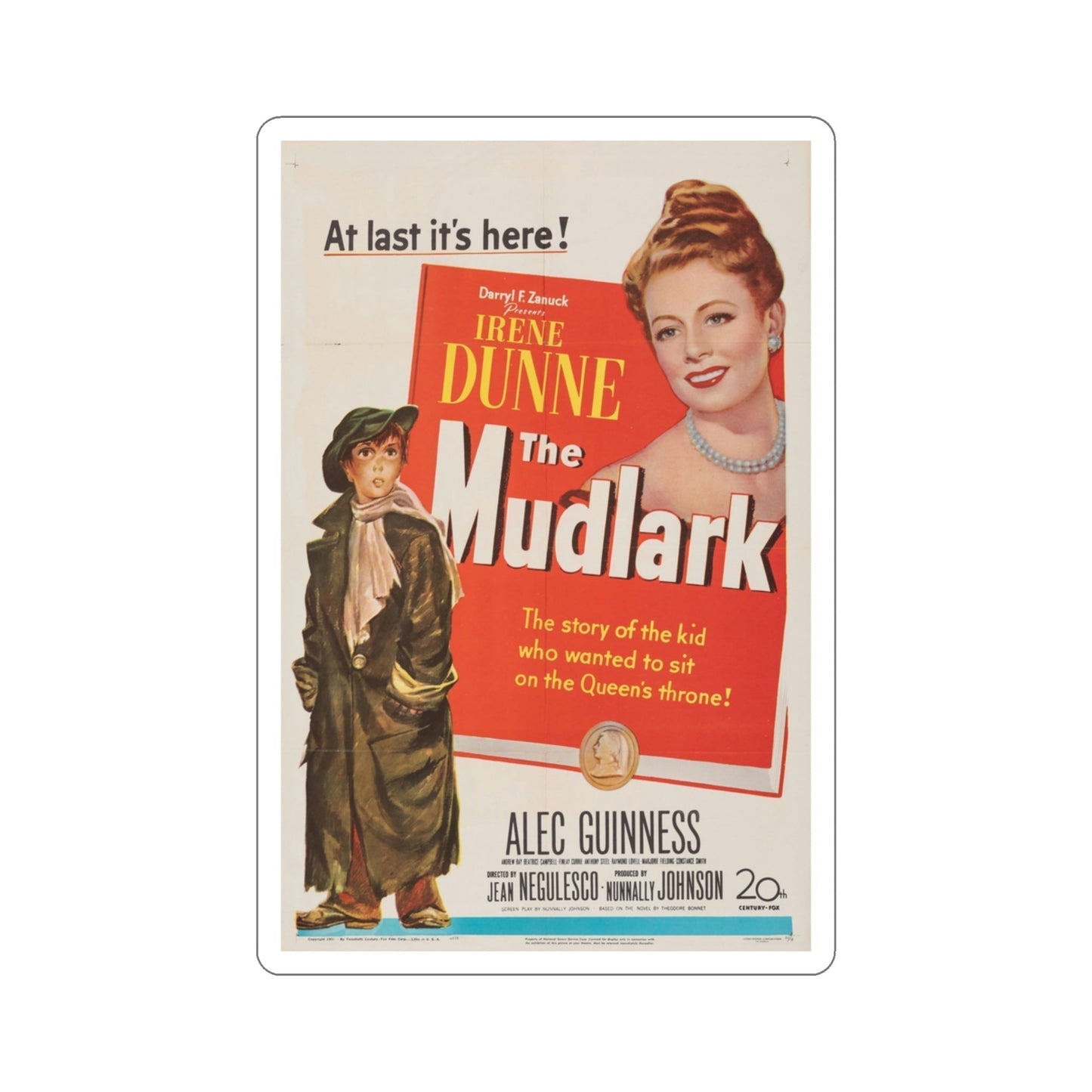 The Mudlark 1950 Movie Poster STICKER Vinyl Die-Cut Decal-3 Inch-The Sticker Space