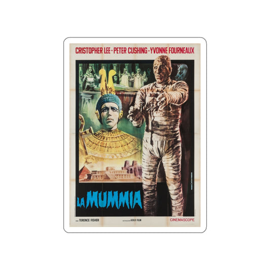 THE MUMMY (ITALIAN) 1959 Movie Poster STICKER Vinyl Die-Cut Decal-White-The Sticker Space