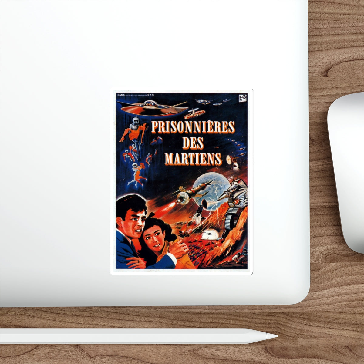 THE MYSTERIANS (FRENCH) 1957 Movie Poster STICKER Vinyl Die-Cut Decal-The Sticker Space