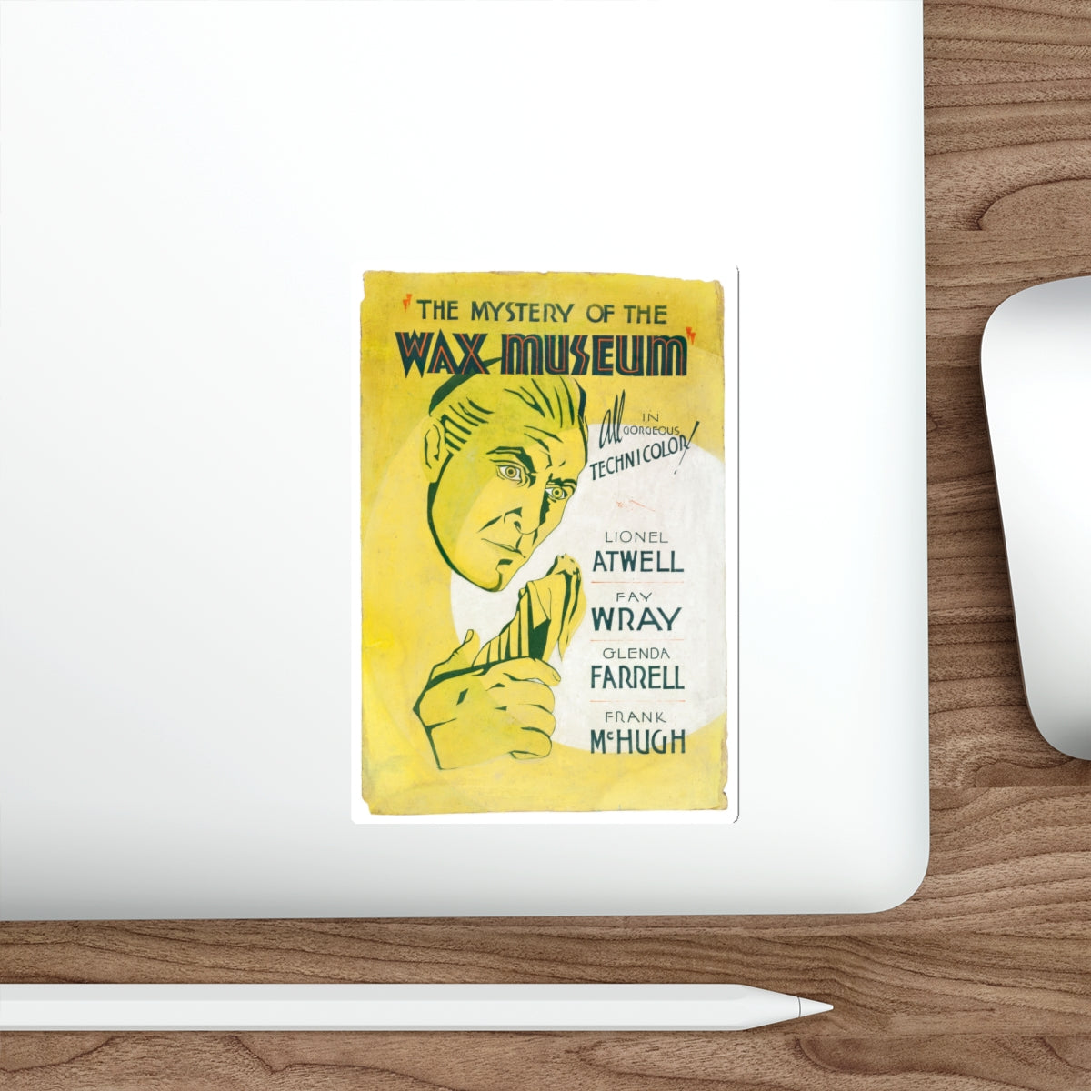 THE MYSTERY OF THE WAX MUSEUM (2) 1933 Movie Poster STICKER Vinyl Die-Cut Decal-The Sticker Space