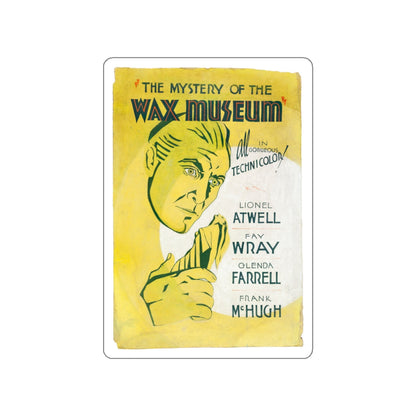 THE MYSTERY OF THE WAX MUSEUM (2) 1933 Movie Poster STICKER Vinyl Die-Cut Decal-White-The Sticker Space