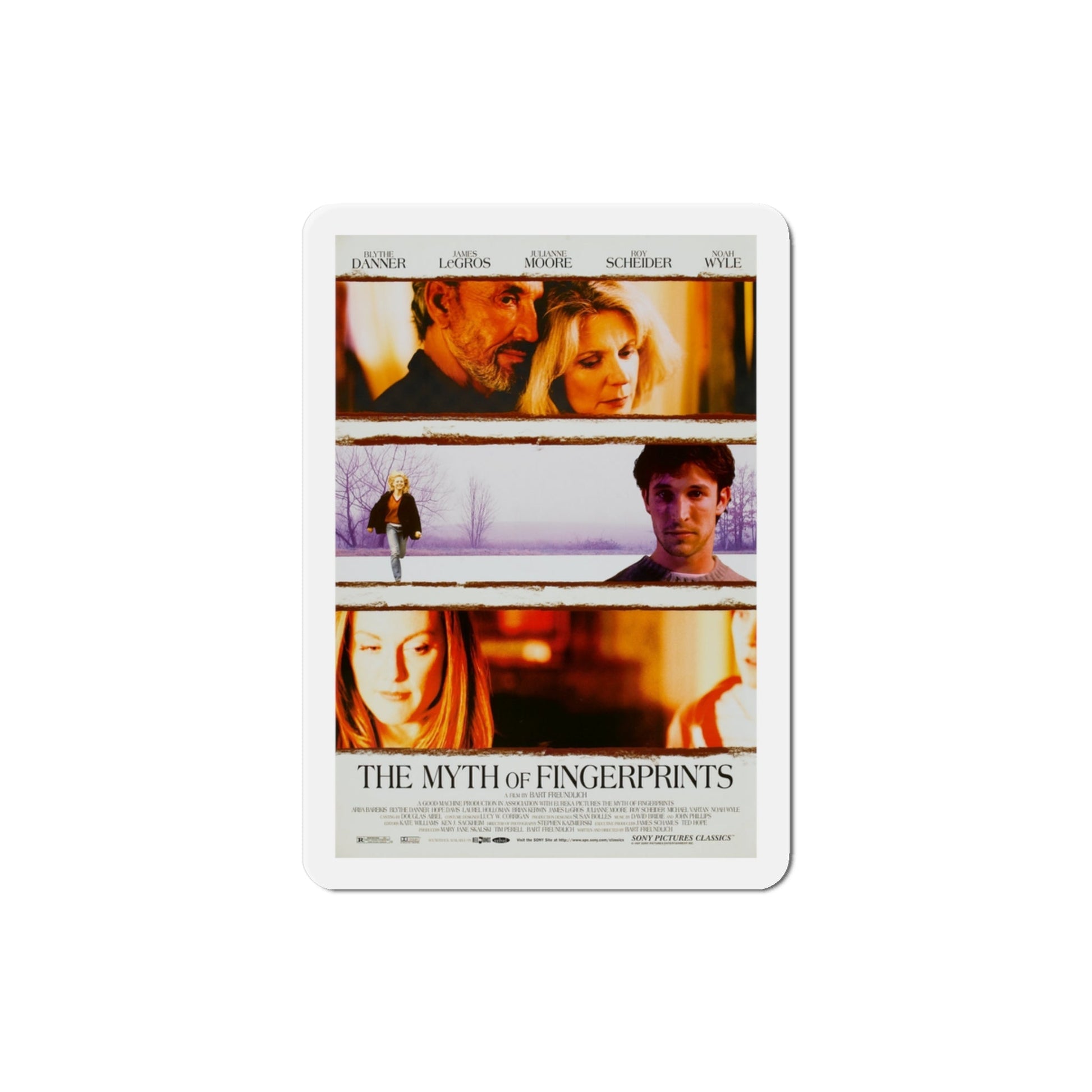 The Myth Of Fingerprints 1997 Movie Poster Die-Cut Magnet-3" x 3"-The Sticker Space