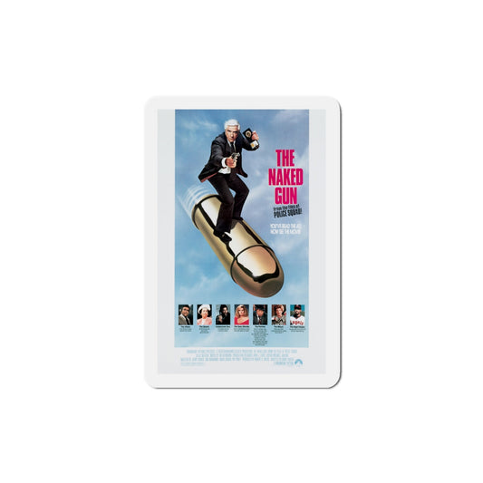 The Naked Gun From the Files of Police Squad! 1988 Movie Poster Die-Cut Magnet-4" x 4"-The Sticker Space
