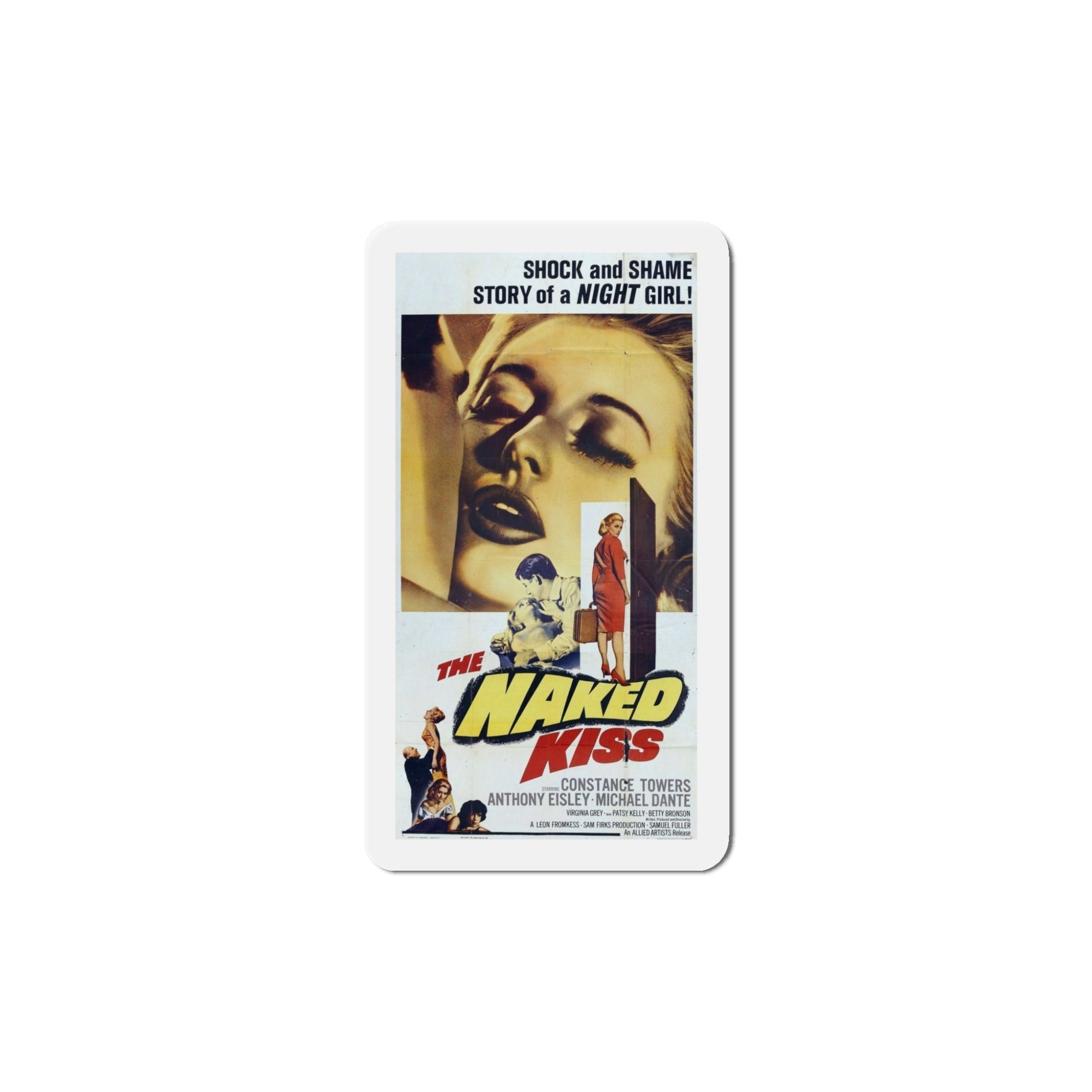 The Naked Kiss 1964 Movie Poster Die-Cut Magnet-5 Inch-The Sticker Space