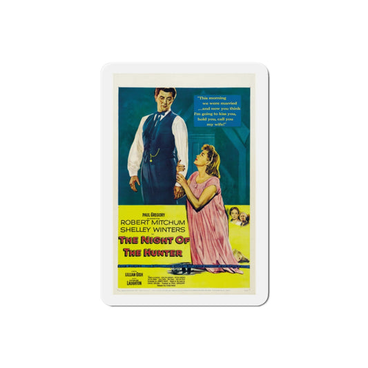 The Night of the Hunter 1955 Movie Poster Die-Cut Magnet-2 Inch-The Sticker Space
