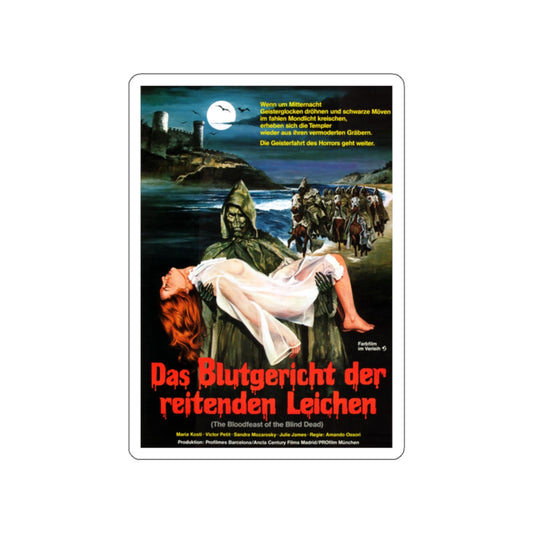THE NIGHT OF THE SEAGULLS (GERMAN) 1975 Movie Poster STICKER Vinyl Die-Cut Decal-White-The Sticker Space