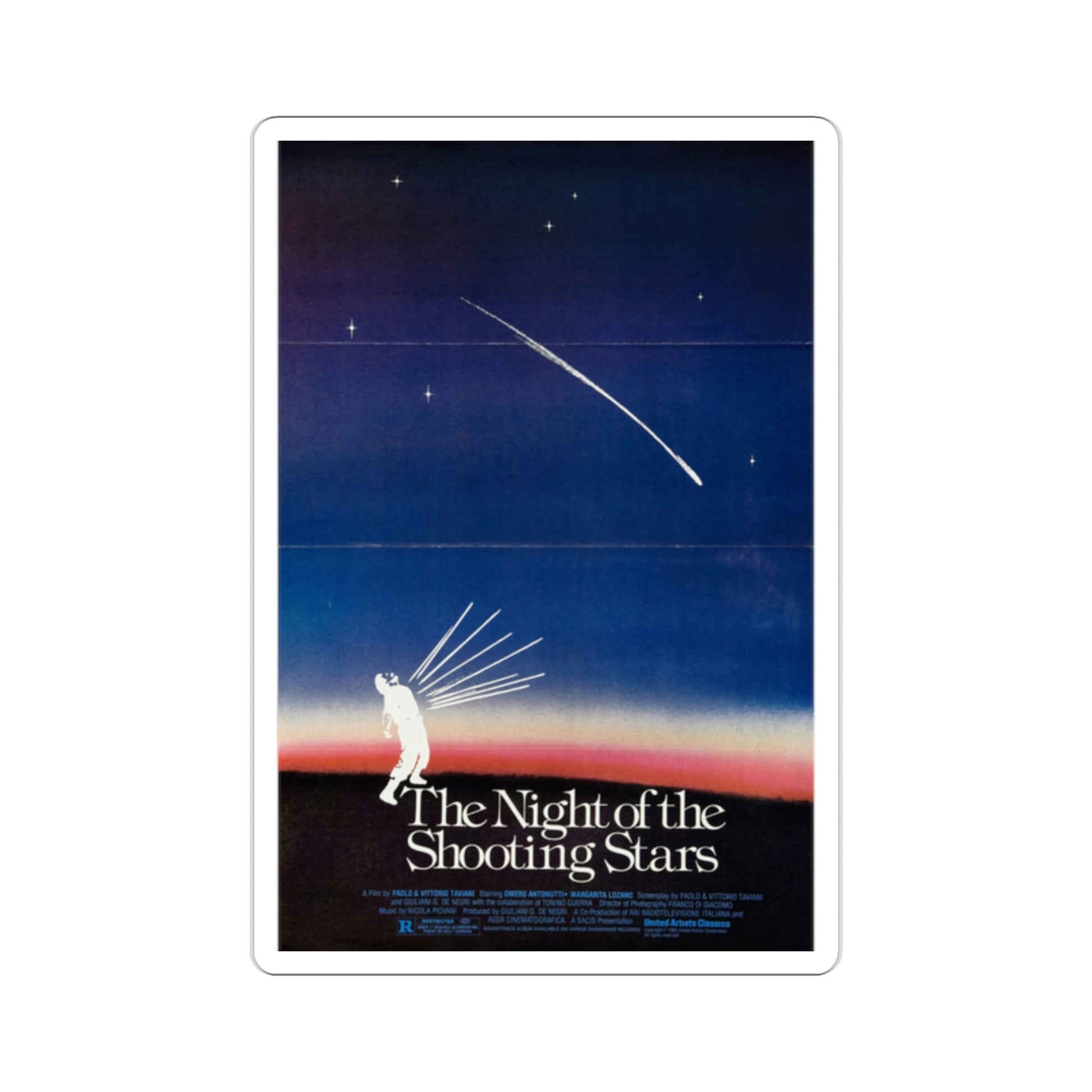 The Night of the Shooting Stars 1982 Movie Poster STICKER Vinyl Die-Cut Decal-2 Inch-The Sticker Space