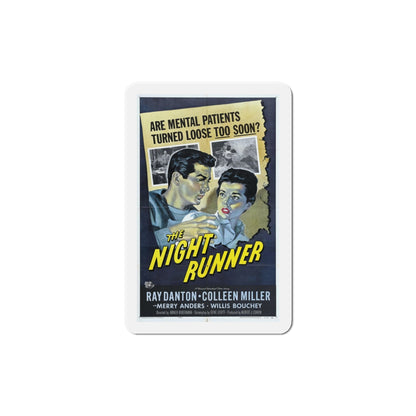 The Night Runner 1957 Movie Poster Die-Cut Magnet-5 Inch-The Sticker Space