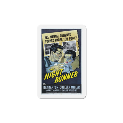 The Night Runner 1957 Movie Poster Die-Cut Magnet-6 Inch-The Sticker Space