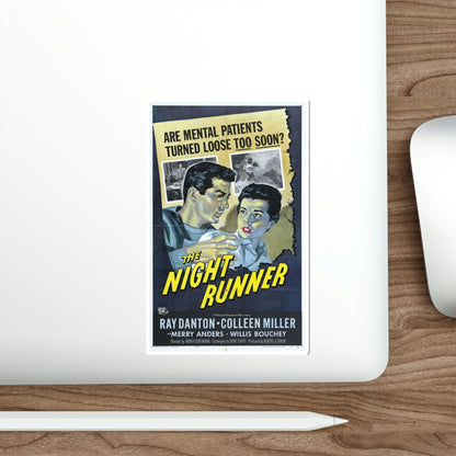 The Night Runner 1957 Movie Poster STICKER Vinyl Die-Cut Decal-The Sticker Space