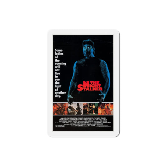 The Night Stalker 1987 Movie Poster Die-Cut Magnet-2" x 2"-The Sticker Space
