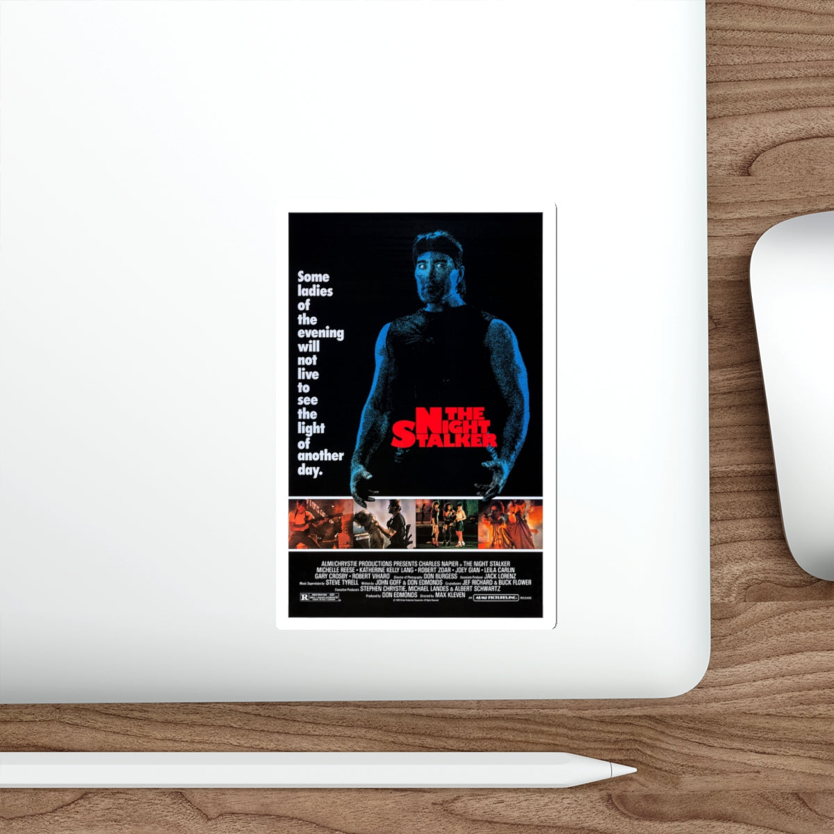 THE NIGHT STALKER 1987 Movie Poster STICKER Vinyl Die-Cut Decal-The Sticker Space